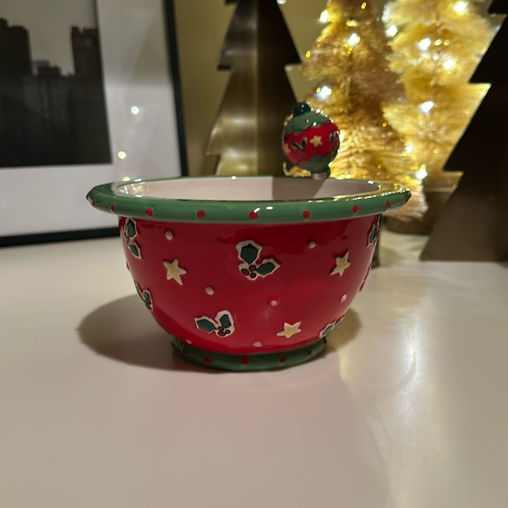“Eat, drink and be merry!” Holiday Serving Bowl